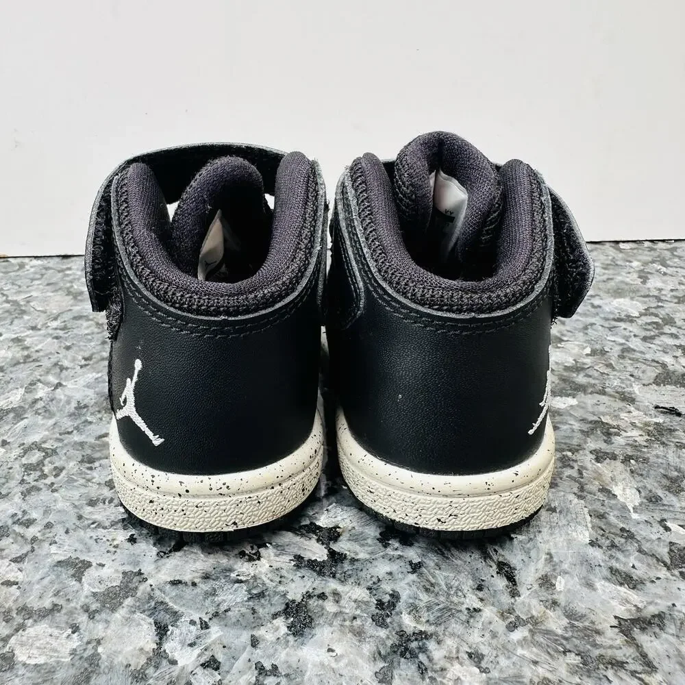 Nike Air Jordan Flight Toddlers Basketball Athletic Shoes 4C Black 828244-020